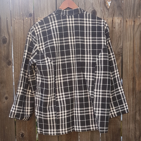 Cotton Summer Plaid Jacket - Picture 2 of 5
